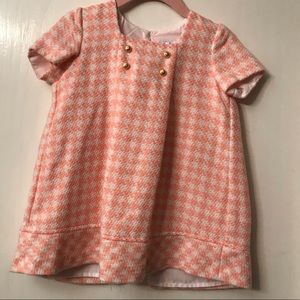 Luli & me wool dress with gold buttons 18 month